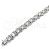 Rhodium Gold Filled Tennis Bracelet, with White Cubic Zirconia, Polished, Rhodium Finish, 03.210.0071.5.08 (11 MM Thickness, 8 Inches Length)