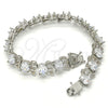 Rhodium Gold Filled Tennis Bracelet, with White Cubic Zirconia, Polished, Rhodium Finish, 03.210.0071.5.08 (11 MM Thickness, 8 Inches Length)
