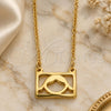 Oro Laminado Pendant Necklace, Gold Filled Style Little Girl Design, Polished, Golden Finish, 04.09.0159.18 (02 MM Thickness, 18 Inches Length)