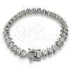 Rhodium Gold Filled Tennis Bracelet, with White Cubic Zirconia, Polished, Rhodium Finish, 03.210.0076.4.08 (08 MM Thickness, 8 Inches Length)
