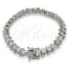 Rhodium Gold Filled Tennis Bracelet, with White Cubic Zirconia, Polished, Rhodium Finish, 03.210.0076.4.08 (08 MM Thickness, 8 Inches Length)