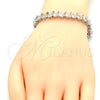 Rhodium Gold Filled Tennis Bracelet, with White Cubic Zirconia, Polished, Rhodium Finish, 03.210.0077.4.08 (08 MM Thickness, 8 Inches Length)
