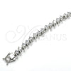 Rhodium Plated Tennis Bracelet, with White Cubic Zirconia, Polished, Rhodium Finish, 03.210.0077.4.08 (08 MM Thickness, 8 Inches Length)