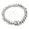 Rhodium Gold Filled Tennis Bracelet, with White Cubic Zirconia, Polished, Rhodium Finish, 03.210.0077.4.08 (08 MM Thickness, 8 Inches Length)