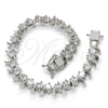 Rhodium Gold Filled Tennis Bracelet, with White Cubic Zirconia, Polished, Rhodium Finish, 03.210.0077.4.08 (08 MM Thickness, 8 Inches Length)