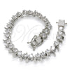 Rhodium Plated Tennis Bracelet, with White Cubic Zirconia, Polished, Rhodium Finish, 03.210.0077.4.08 (08 MM Thickness, 8 Inches Length)