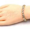 Oro Laminado Tennis Bracelet, Gold Filled Style with White Cubic Zirconia, Polished, Golden Finish, 03.210.0078.08 (06 MM Thickness, 8 Inches Length)