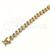 Oro Laminado Tennis Bracelet, Gold Filled Style with White Cubic Zirconia, Polished, Golden Finish, 03.210.0078.08 (06 MM Thickness, 8 Inches Length)