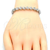 Rhodium Gold Filled Tennis Bracelet, with White Cubic Zirconia, Polished, Rhodium Finish, 03.210.0078.4.08 (06 MM Thickness, 8 Inches Length)