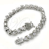 Rhodium Gold Filled Tennis Bracelet, with White Cubic Zirconia, Polished, Rhodium Finish, 03.210.0078.4.08 (06 MM Thickness, 8 Inches Length)
