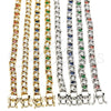 Rhodium Gold Filled Tennis Bracelet, with Sapphire Blue and White Cubic Zirconia, Polished, Rhodium Finish, 03.210.0078.7.08 (06 MM Thickness, 8 Inches Length)