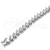 Rhodium Gold Filled Tennis Bracelet, with White Cubic Zirconia, Polished, Rhodium Finish, 03.210.0080.5.08 (10 MM Thickness, 8 Inches Length)