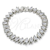 White Gold Filled Bracelet — Tennis Bracelet with White Cubic Zirconia Polished 03. — alternate product view — SKU 119688 | Oro Laminado Blanco brazalete — Tennis Bracelet with blanco Cubic Zirconia pulido 03. — SKU 119688