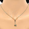 Oro Laminado Pendant Necklace, Gold Filled Style Polished, Golden Finish, 04.242.0086.24 (02 MM Thickness, 24 Inches Length)
