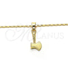 Oro Laminado Pendant Necklace, Gold Filled Style Polished, Golden Finish, 04.242.0086.24 (02 MM Thickness, 24 Inches Length)
