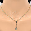 Oro Laminado Pendant Necklace, Gold Filled Style Polished, Golden Finish, 04.242.0087.24 (02 MM Thickness, 24 Inches Length)
