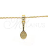 Oro Laminado Pendant Necklace, Gold Filled Style Polished, Golden Finish, 04.242.0087.24 (02 MM Thickness, 24 Inches Length)