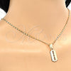 Oro Laminado Pendant Necklace, Gold Filled Style Polished, Golden Finish, 04.242.0099.24 (02 MM Thickness, 24 Inches Length)