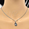 Rhodium Gold Filled Pendant Necklace, Little Girl Design, Polished, Rhodium Finish, 04.106.0001.1.20 (02 MM Thickness, 20 Inches Length)
