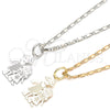 Rhodium Gold Filled Pendant Necklace, Little Girl Design, Polished, Rhodium Finish, 04.106.0001.1.20 (02 MM Thickness, 20 Inches Length)