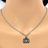 Rhodium Gold Filled Pendant Necklace, Little Girl and Star Design, Polished, Rhodium Finish, 04.106.0004.1.20 (02 MM Thickness, 20 Inches Length)