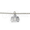 Rhodium Gold Filled Pendant Necklace, Little Girl and Star Design, Polished, Rhodium Finish, 04.106.0004.1.20 (02 MM Thickness, 20 Inches Length)