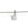 Rhodium Gold Filled Pendant Necklace, Little Girl Design, Polished, Rhodium Finish, 04.106.0006.1.20 (02 MM Thickness, 20 Inches Length)