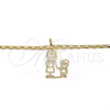Oro Laminado Pendant Necklace, Gold Filled Style Little Boy Design, Polished, Golden Finish, 04.106.0007.20 (02 MM Thickness, 20 Inches Length)