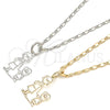 Oro Laminado Pendant Necklace, Gold Filled Style Little Boy Design, Polished, Golden Finish, 04.106.0007.20 (02 MM Thickness, 20 Inches Length)