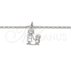 Rhodium Gold Filled Pendant Necklace, Little Boy Design, Polished, Rhodium Finish, 04.106.0007.1.20 (02 MM Thickness, 20 Inches Length)