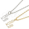 Rhodium Gold Filled Pendant Necklace, Little Boy Design, Polished, Rhodium Finish, 04.106.0007.1.20 (02 MM Thickness, 20 Inches Length)