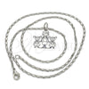 Rhodium Gold Filled Pendant Necklace, Little Girl Design, Polished, Rhodium Finish, 04.106.0009.1.20 (02 MM Thickness, 20 Inches Length)