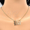 Oro Laminado Pendant Necklace, Gold Filled Style Little Girl Design, Polished, Golden Finish, 04.106.0010.20 (02 MM Thickness, 20 Inches Length)