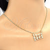 Oro Laminado Pendant Necklace, Gold Filled Style Little Girl Design, Polished, Golden Finish, 04.106.0010.20 (02 MM Thickness, 20 Inches Length)