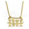 Oro Laminado Pendant Necklace, Gold Filled Style Little Girl Design, Polished, Golden Finish, 04.106.0010.20 (02 MM Thickness, 20 Inches Length)