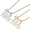 Rhodium Gold Filled Pendant Necklace, Little Boy and Dog Design, Polished, Rhodium Finish, 04.106.0012.1.20 (02 MM Thickness, 20 Inches Length)