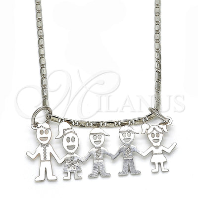 White Gold Filled Rhodium Gold-Filled Necklace 04.106.0014.1.20 for wholesale, main product view