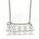 Rhodium Gold Filled Pendant Necklace, Little Boy Design, Polished, Rhodium Finish, 04.106.0015.1.20 (02 MM Thickness, 20 Inches Length)