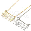 Rhodium Gold Filled Pendant Necklace, Little Boy Design, Polished, Rhodium Finish, 04.106.0015.1.20 (02 MM Thickness, 20 Inches Length)