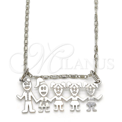 White Gold Filled Rhodium Gold-Filled Necklace 04.106.0016.1.20 for wholesale, main product view