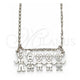 White Gold Filled Pendant Necklace, Little Girl Design, Polished, Rhodium Finish, 04.106.0016.1.20 (02 MM Thickness, 20 Inches Length)