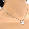 Rhodium Gold Filled Pendant Necklace, Little Girl Design, Polished, Rhodium Finish, 04.106.0018.1.20 (02 MM Thickness, 20 Inches Length)