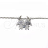 Rhodium Gold Filled Pendant Necklace, Little Girl Design, Polished, Rhodium Finish, 04.106.0018.1.20 (02 MM Thickness, 20 Inches Length)