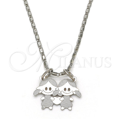White Gold Filled Rhodium Gold-Filled Necklace 04.106.0018.1.20 for wholesale, main product view