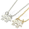 Rhodium Gold Filled Pendant Necklace, Little Girl Design, Polished, Rhodium Finish, 04.106.0018.1.20 (02 MM Thickness, 20 Inches Length)