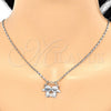 Rhodium Gold Filled Pendant Necklace, Little Girl Design, Polished, Rhodium Finish, 04.106.0019.1.20 (02 MM Thickness, 20 Inches Length)