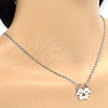 Rhodium Gold Filled Pendant Necklace, Little Girl Design, Polished, Rhodium Finish, 04.106.0019.1.20 (02 MM Thickness, 20 Inches Length)