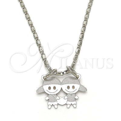 White Gold Filled Rhodium Gold-Filled Necklace 04.106.0019.1.20 for wholesale, main product view