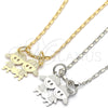 Rhodium Gold Filled Pendant Necklace, Little Girl Design, Polished, Rhodium Finish, 04.106.0019.1.20 (02 MM Thickness, 20 Inches Length)