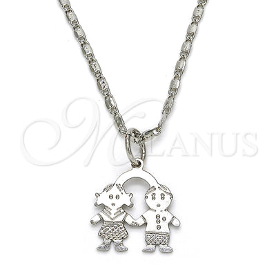 White Gold Filled Rhodium Gold-Filled Necklace 04.106.0020.1.20 for wholesale, main product view